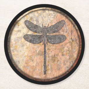 Dessous-de-verre Rond En Papier Dragonfly Talking Canyons, Nouveau-Mexique