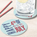 Dessous-de-verre Rond En Papier Drapeau américain patriotique 4 juillet<br><div class="desc">Cute Patriotic USA American Flag Heart 4 juillet Dessous de verre de papier rond! Caractéristiques mignon à l'aspect angoissé des coeurs du drapeau américain pour former une image amusante rouge, blanc et bleu! Customisez les couleurs de l'arrière - plan et les polices si vous le souhaitez ! Célébrez les étoiles...</div>