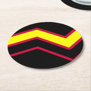 Dessous-de-verre Rond En Papier Drapeau de fierté en caoutchouc / latex