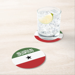 Dessous-de-verre Rond En Papier Drapeau du Somaliland