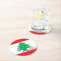 Drapeau libanais et Moyen-Orient - Liban / fans sp
