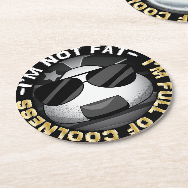 Dessous-de-verre Rond En Papier Drôle riceball japonais (Incliné)