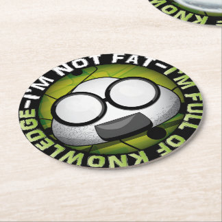 Dessous-de-verre Rond En Papier Drôle riceball japonais