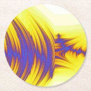 DESSOUS-DE-VERRE ROND EN PAPIER EAU