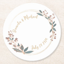 Elégant Dessous de verre Bar Mariage Marié Et Sall