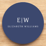 Dessous-de-verre Rond En Papier Élégant professionnel simple Monogramme minimalist<br><div class="desc">Découvrez notre Elegant Professional Simple Monogram Minimalist Collection : Elevez votre style avec une sophistication intemporelle et une élégance sobre. Réalisée avec une attention minutieuse aux détails, cette collection présente des designs minimalistes ornés de votre monogramme personnalisé. Chaque pièce respire le professionnalisme et le raffinement, parfait pour faire une impression...</div>