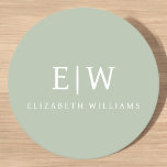 Dessous-de-verre Rond En Papier Élégant professionnel simple Monogramme minimalist<br><div class="desc">Découvrez notre Elegant Professional Simple Monogram Minimalist Collection : Elevez votre style avec une sophistication intemporelle et une élégance sobre. Réalisée avec une attention minutieuse aux détails, cette collection présente des designs minimalistes ornés de votre monogramme personnalisé. Chaque pièce respire le professionnalisme et le raffinement, parfait pour faire une impression...</div>