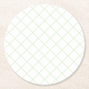 Dessous-de-verre Rond En Papier Ensemble de dessous de verre de lignes de tiret ve