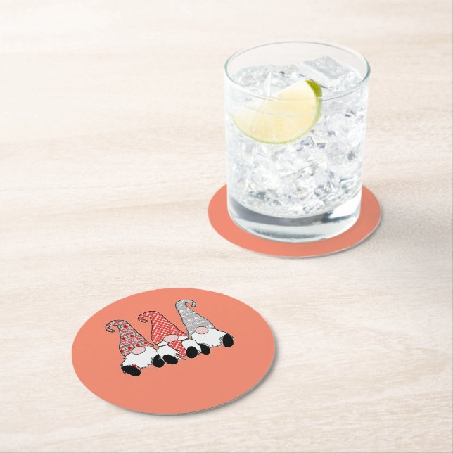 Dessous-de-verre Rond En Papier essai (En situation)