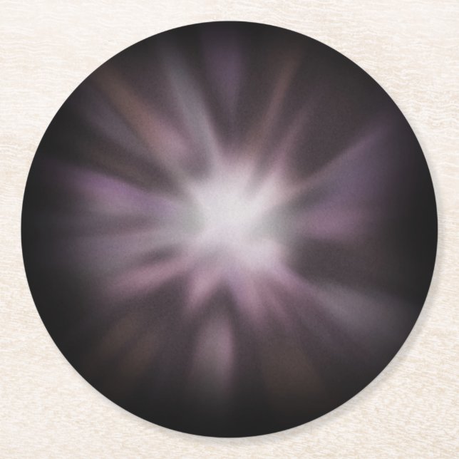 Dessous-de-verre Rond En Papier Explosion Cosmique - Explosion dans l'Espace sur F (Devant)