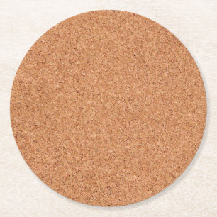 Dessous-de-verre Rond En Papier Faux Corkboard