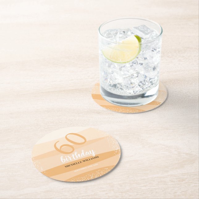 Dessous-de-verre Rond En Papier Fête d'été moderne en rose (En situation)