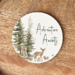 Dessous-de-verre Rond En Papier Forêt Bois Animaux Aventure Attend<br><div class="desc">Présentant notre aventure d'animaux forestiers attend le dessous de verre de papier rond - parfait pour une célébration mignonne et fantasque! Doté d'un thème moderne de forêt aquarelle avec d'adorables créatures comme le renard, l'ours brun, le lapin et le cerf, il est parfait pour une douche sans rapport avec le...</div>