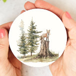 Dessous-de-verre Rond En Papier Forêt d'animaux des bois | Baby shower Fox<br><div class="desc">Présentation de nos animaux forestiers | dessous de verre papier rond fox baby shower - parfait pour une célébration mignonne et fantaisiste! Doté d'un thème de forêt aquarelle avec un adorable renard sur une rondelle, il est idéal pour une douche sans sexe. Ce design d'inspiration bohème crée une scène douce...</div>