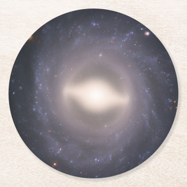 Dessous-de-verre Rond En Papier Galaxie Spirale Ngc 1015. (Devant)