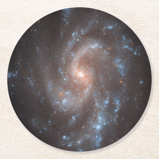 Dessous-de-verre Rond En Papier Galaxie Spirale Ngc 5584 (Devant)