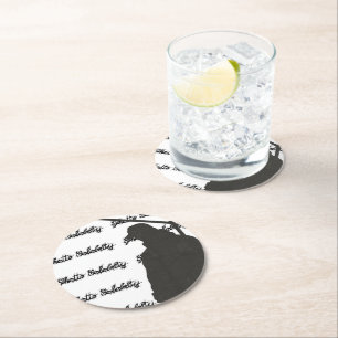 Dessous-de-verre Rond En Papier Ghetto Hip hop vintage Celebrity Street Urban