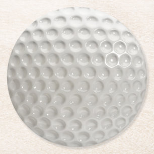 Dessous-de-verre Rond En Papier Golf Ball Sport