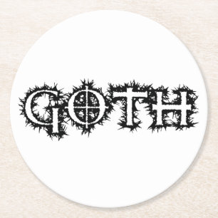 Dessous-de-verre Rond En Papier Goth