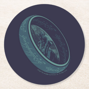 Dessous-de-verre Rond En Papier Graphisme de GOLLUM™ LE SEUL ANNEAU™