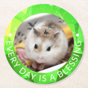 Dessous-de-verre Rond En Papier Hammyville - Cute Robo Hamster