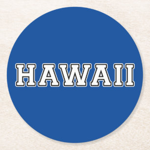 Dessous-de-verre Rond En Papier Hawaii