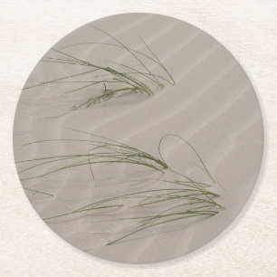 Dessous-de-verre Rond En Papier Herbe de plage