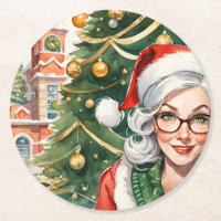 Hipster Mme Claus Dessous de verre