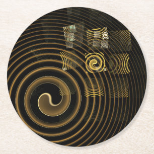Dessous-de-verre Rond En Papier Hypnosis