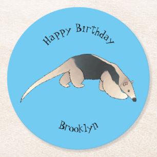 Dessous-de-verre Rond En Papier Illustration de Tamandua