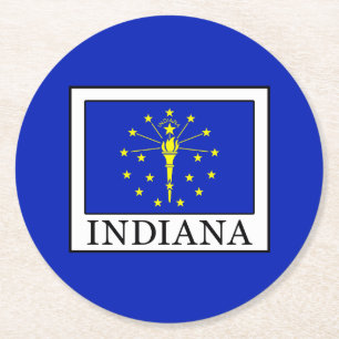 Dessous-de-verre Rond En Papier Indiana