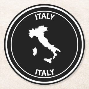 Dessous-de-verre Rond En Papier Italie