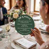 Jeu de quiz de mariage personnalisé Sip and Solve 