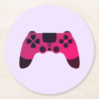 Dessous-de-verre Rond En Papier Jeux vidéo de contrôleur de jeu Gamer Nerd