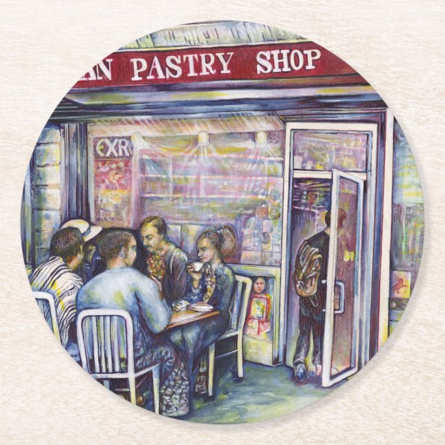 Dessous-de-verre Rond En Papier Jocond (Devant)