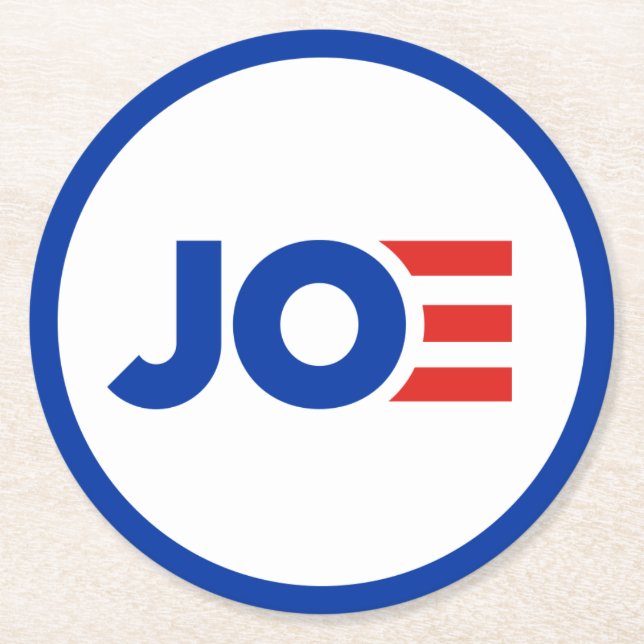 Dessous-de-verre Rond En Papier Joe Biden (Devant)