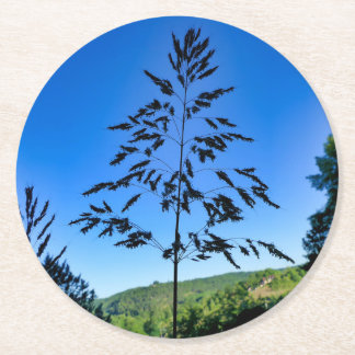 Dessous-de-verre Rond En Papier Johnson Grass