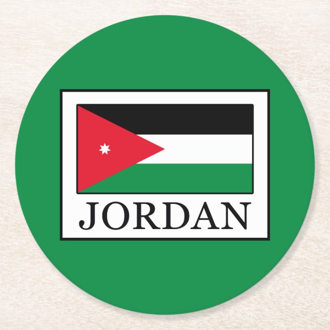 Dessous-de-verre Rond En Papier Jordanie (Devant)