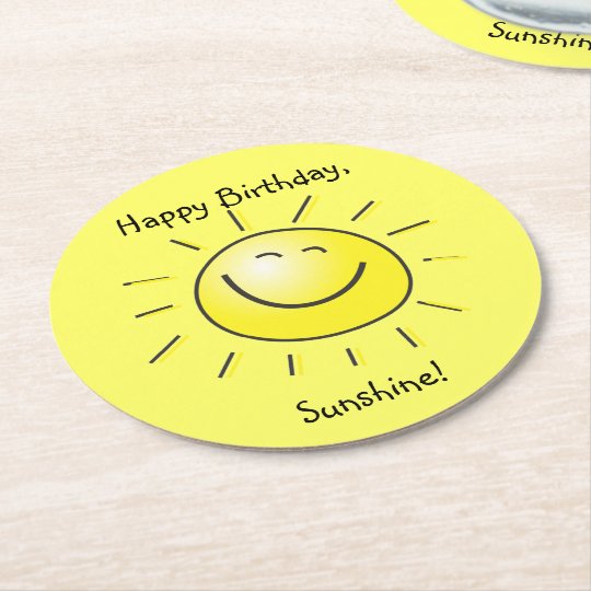 Dessous De Verre Rond En Papier Joyeux Anniversaire Soleil Zazzle Fr Dessous De Verre Rond En Papier Joyeux Anniversaire Soleil Zazzle Fr
