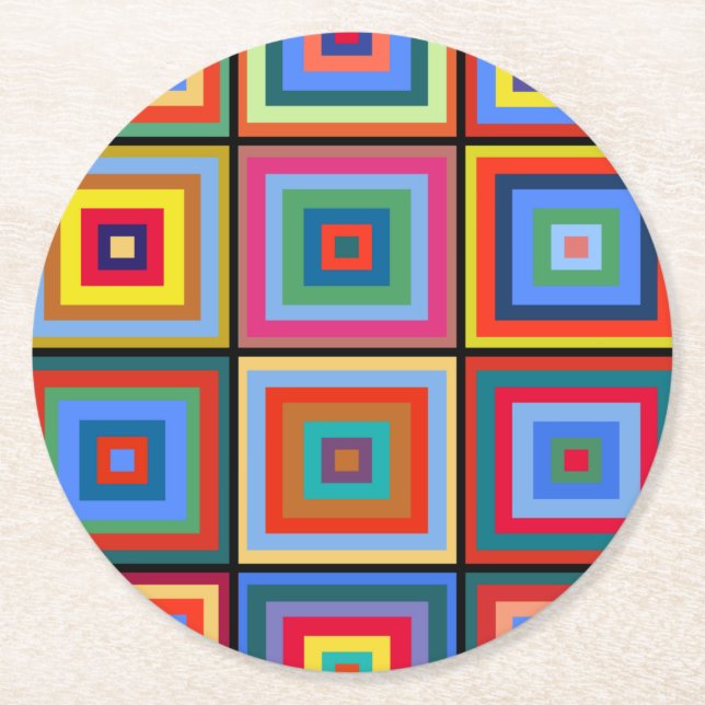 Dessous-de-verre Rond En Papier Kandinsky n° 52 (Devant)
