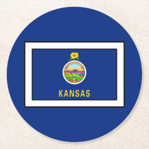 Dessous-de-verre Rond En Papier Kansas