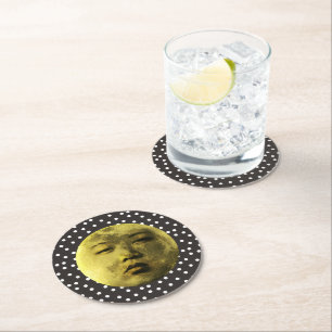 Dessous-de-verre Rond En Papier Kim Jong Moon Drôle