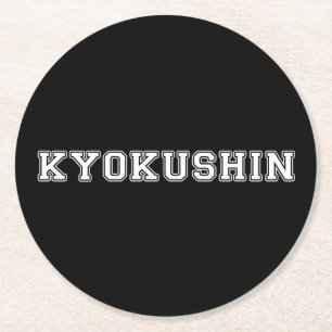 Dessous-de-verre Rond En Papier Kyokushin Karate