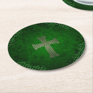 Dessous-de-verre Rond En Papier La croix celtique