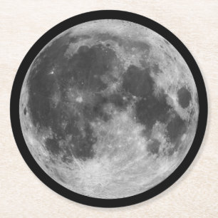 Dessous-de-verre Rond En Papier La Lune
