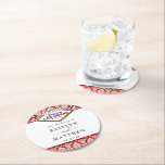 Dessous-de-verre Rond En Papier La Parties scintillant Damask Las Vegas Mariage Co<br><div class="desc">Célébrez dans le style avec ces dessous de verre en papier mariages modernes et très tendance. Ce design est facile à personnaliser avec votre libellé d'événement spécial et vos invités seront ravis quand ils verront ces dessous de verre fabuleux. Les éléments mariages correspondants se trouvent dans la collection.</div>