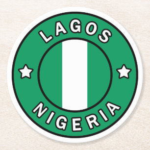 Dessous-de-verre Rond En Papier Lagos Nigeria