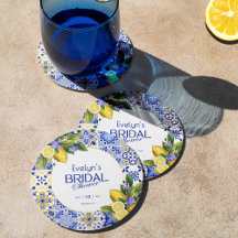 Lavage de Mariage Italien Mosaïque Carreaux Bleus 
