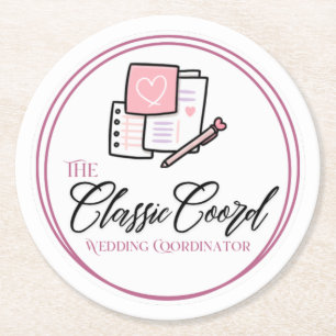 Dessous-de-verre Rond En Papier Le coord classique