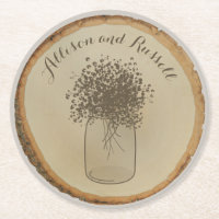 Le disque en bois a inspiré les dessous de verre